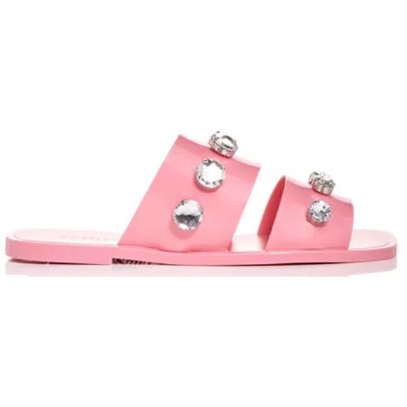 Schutz Lizzie Embellished Slide Sandals - Picture 12 of 12